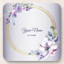 Search for floral wedding coasters Watercolor
