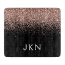 Search for rose gold and black chopping boards For her