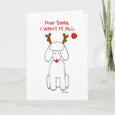 Search for poodle christmas cards Xmas