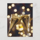 Search for champagne flutes postcards Close up