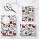 Search for pine cone wrapping paper Winter