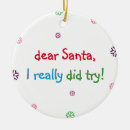 Search for naughty santa christmas tree decorations Kids