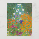 Search for gustav klimt flower garden postcards Vintage