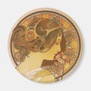 Search for advertisement round magnets Woman