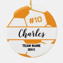 Search for soccer coach christmas tree decorations Orange