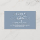 Search for romantic rsvp cards Dusty blue