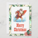 Search for merry surf christmas cards Santa claus