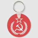 Search for soviet union key rings Red