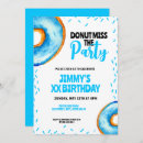 Search for blue doughnut invitations Sweet