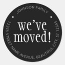 Search for vintage address stickers We've moved