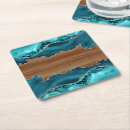 Search for blue agate coasters Teal