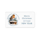 Search for robin return address labels Snow