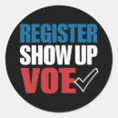 Search for register to vote stickers Election