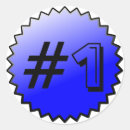 Search for number one stickers Blue