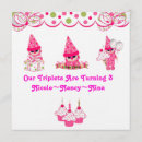 Search for turning three invitations Pink