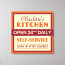 Search for kitchen canvas prints Typography