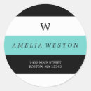 Search for turquoise striped stickers Elegant