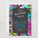 Search for chalkboard pool invitations Colourful