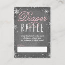 Search for winter diaper raffle baby shower invitations Snowflakes