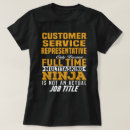Search for customer service representative tshirts Profession