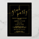 Search for black and gold graduation Party
