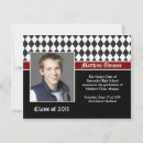 Search for red and white graduation invitations High school graduation