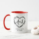 Search for heart monogram mugs Couple