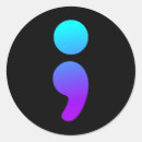 Search for semi colon stickers Sad