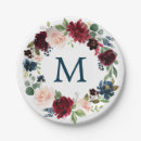 Search for navy and burgundy paper plates Bridal shower