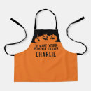 Search for pumpkin carving aprons Orange