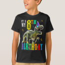 Search for 8th birthday boys tshirts Dinosaur