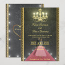 Search for black gold chandelier party invitations Stylish