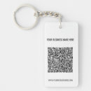 Search for business rectangular key rings Qr code