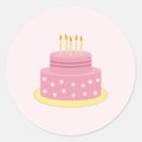 Search for happy birthday pink cake stickers Modern