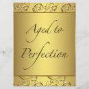 Search for swirled 6x8 invitations Gold