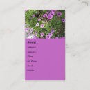 Search for purple flowers business cards Landscape