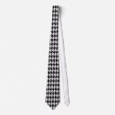 Search for houndstooth ties Black and white