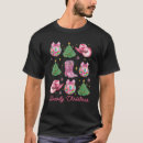 Search for pink christmas tree tshirts Howdy
