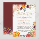 Search for pumpkin engagement party invitations Orange