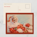 Search for 1950s santa postcards Jolly