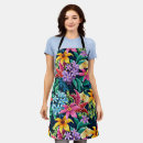 Search for hand painted aprons Red