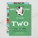 Search for cow party invitations Rustic
