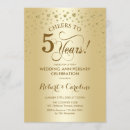 Search for 5th year anniversary invitations Elegant