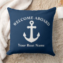 Search for nautical cushions Welcome aboard