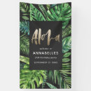 Search for tropical leaf banners Gold