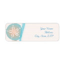 Search for beach wedding invitations return address labels Sand dollar