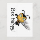 Search for happy bee postcards Cute