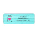 Search for mason jar return address labels Pink