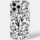 Search for cute black white floral pattern iphone cases Modern