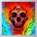 Search for colourful skull posters Psychedelic